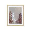 Picture of Brown And White Leaves I _GroupedProduct_Rectangle_Portrait_Framed_Matted_