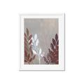 Picture of Brown And White Leaves I _GroupedProduct_Rectangle_Portrait_Framed_Matted_