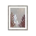 Picture of Brown And White Leaves I _GroupedProduct_Rectangle_Portrait_Framed_Matted_