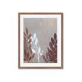 Picture of Brown And White Leaves I _GroupedProduct_Rectangle_Portrait_Framed_Matted_