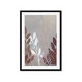 Picture of Brown And White Leaves I _GroupedProduct_Rectangle_Portrait_Framed_Matted_