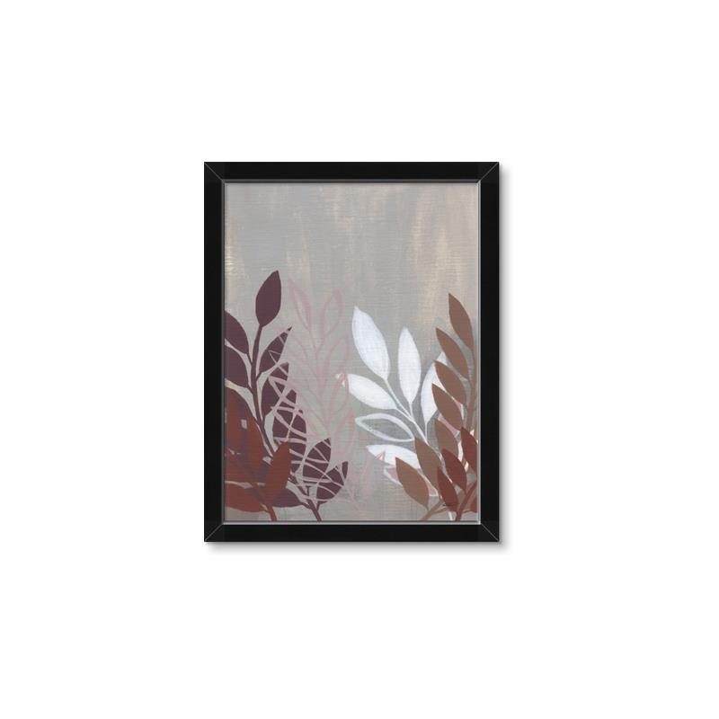Picture of Brown And White Leaves II _GroupedProduct_Rectangle_Portrait_Framed_Matted_