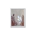 Picture of Brown And White Leaves II _GroupedProduct_Rectangle_Portrait_Framed_Matted_