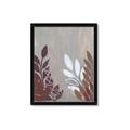Picture of Brown And White Leaves II _GroupedProduct_Rectangle_Portrait_Framed_Matted_