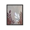 Picture of Brown And White Leaves II _GroupedProduct_Rectangle_Portrait_Framed_Matted_
