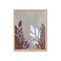 Picture of Brown And White Leaves II _GroupedProduct_Rectangle_Portrait_Framed_Matted_