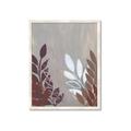 Picture of Brown And White Leaves II _GroupedProduct_Rectangle_Portrait_Framed_Matted_