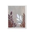 Picture of Brown And White Leaves II _GroupedProduct_Rectangle_Portrait_Framed_Matted_
