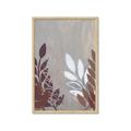 Picture of Brown And White Leaves II _GroupedProduct_Rectangle_Portrait_Framed_Matted_