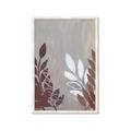 Picture of Brown And White Leaves II _GroupedProduct_Rectangle_Portrait_Framed_Matted_