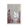 Picture of Brown And White Leaves II _GroupedProduct_Rectangle_Portrait_Framed_Matted_