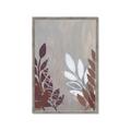Picture of Brown And White Leaves II _GroupedProduct_Rectangle_Portrait_Framed_Matted_