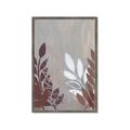 Picture of Brown And White Leaves II _GroupedProduct_Rectangle_Portrait_Framed_Matted_