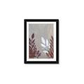 Picture of Brown And White Leaves II _GroupedProduct_Rectangle_Portrait_Framed_Matted_