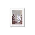 Picture of Brown And White Leaves II _GroupedProduct_Rectangle_Portrait_Framed_Matted_