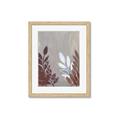 Picture of Brown And White Leaves II _GroupedProduct_Rectangle_Portrait_Framed_Matted_