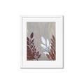 Picture of Brown And White Leaves II _GroupedProduct_Rectangle_Portrait_Framed_Matted_