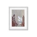 Picture of Brown And White Leaves II _GroupedProduct_Rectangle_Portrait_Framed_Matted_