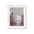 Picture of Brown And White Leaves II _GroupedProduct_Rectangle_Portrait_Framed_Matted_