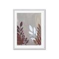 Picture of Brown And White Leaves II _GroupedProduct_Rectangle_Portrait_Framed_Matted_