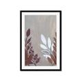 Picture of Brown And White Leaves II _GroupedProduct_Rectangle_Portrait_Framed_Matted_