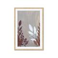 Picture of Brown And White Leaves II _GroupedProduct_Rectangle_Portrait_Framed_Matted_