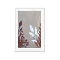 Picture of Brown And White Leaves II _GroupedProduct_Rectangle_Portrait_Framed_Matted_