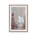 Picture of Brown And White Leaves II _GroupedProduct_Rectangle_Portrait_Framed_Matted_