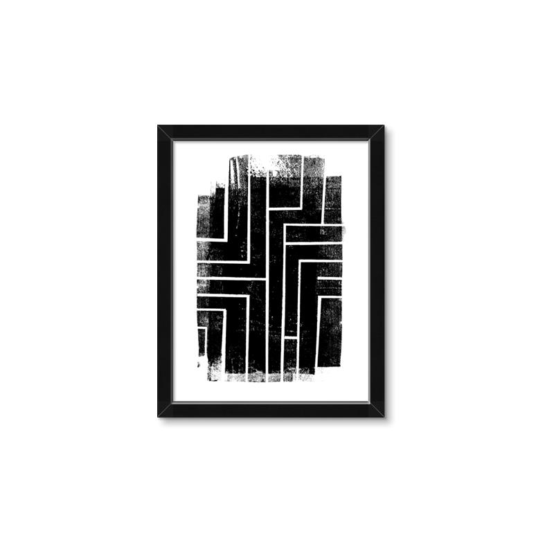 Picture of Simple Maze I _GroupedProduct_Rectangle_Portrait_Framed_Matted_