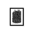 Picture of Simple Maze IV _GroupedProduct_Rectangle_Portrait_Framed_Matted_