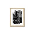 Picture of Simple Maze IV _GroupedProduct_Rectangle_Portrait_Framed_Matted_