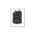 Picture of Simple Maze IV _GroupedProduct_Rectangle_Portrait_Framed_Matted_