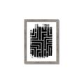 Picture of Simple Maze IV _GroupedProduct_Rectangle_Portrait_Framed_Matted_