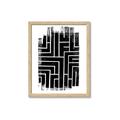 Picture of Simple Maze IV _GroupedProduct_Rectangle_Portrait_Framed_Matted_