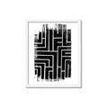 Picture of Simple Maze IV _GroupedProduct_Rectangle_Portrait_Framed_Matted_