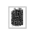 Picture of Simple Maze IV _GroupedProduct_Rectangle_Portrait_Framed_Matted_