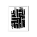 Picture of Simple Maze IV _GroupedProduct_Rectangle_Portrait_Framed_Matted_