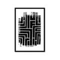 Picture of Simple Maze IV _GroupedProduct_Rectangle_Portrait_Framed_Matted_
