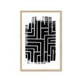 Picture of Simple Maze IV _GroupedProduct_Rectangle_Portrait_Framed_Matted_