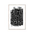 Picture of Simple Maze IV _GroupedProduct_Rectangle_Portrait_Framed_Matted_