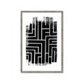 Picture of Simple Maze IV _GroupedProduct_Rectangle_Portrait_Framed_Matted_