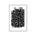 Picture of Simple Maze IV _GroupedProduct_Rectangle_Portrait_Framed_Matted_