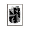 Picture of Simple Maze IV _GroupedProduct_Rectangle_Portrait_Framed_Matted_