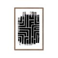 Picture of Simple Maze IV _GroupedProduct_Rectangle_Portrait_Framed_Matted_