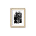 Picture of Simple Maze IV _GroupedProduct_Rectangle_Portrait_Framed_Matted_