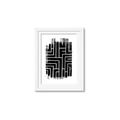 Picture of Simple Maze IV _GroupedProduct_Rectangle_Portrait_Framed_Matted_