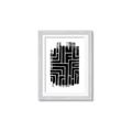 Picture of Simple Maze IV _GroupedProduct_Rectangle_Portrait_Framed_Matted_