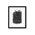 Picture of Simple Maze IV _GroupedProduct_Rectangle_Portrait_Framed_Matted_