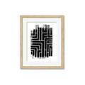 Picture of Simple Maze IV _GroupedProduct_Rectangle_Portrait_Framed_Matted_