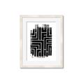 Picture of Simple Maze IV _GroupedProduct_Rectangle_Portrait_Framed_Matted_